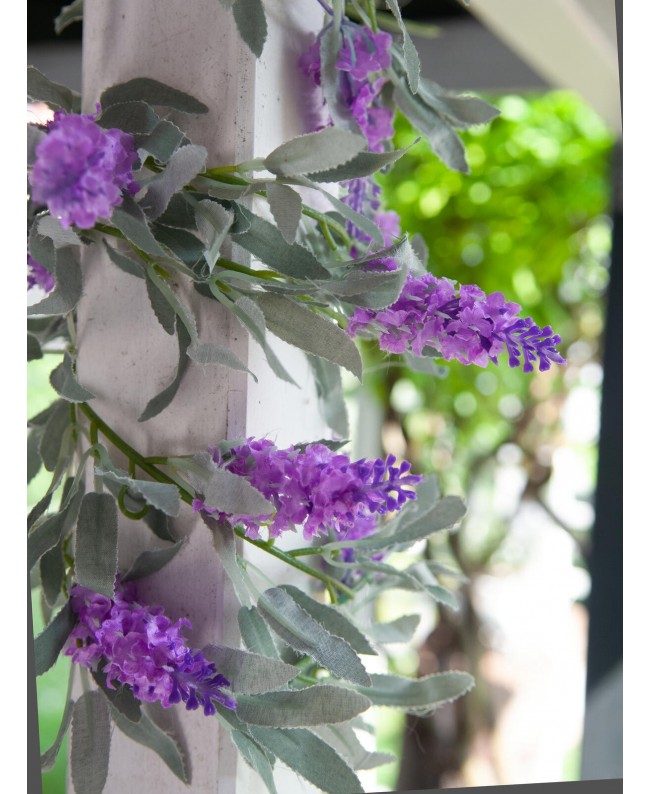 Europalms Flowering Garland, artificial, pink,180cm