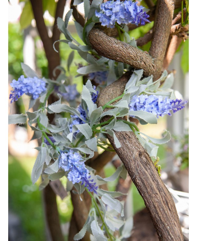 Europalms Flowering Garland, artificial, blue, 180cm