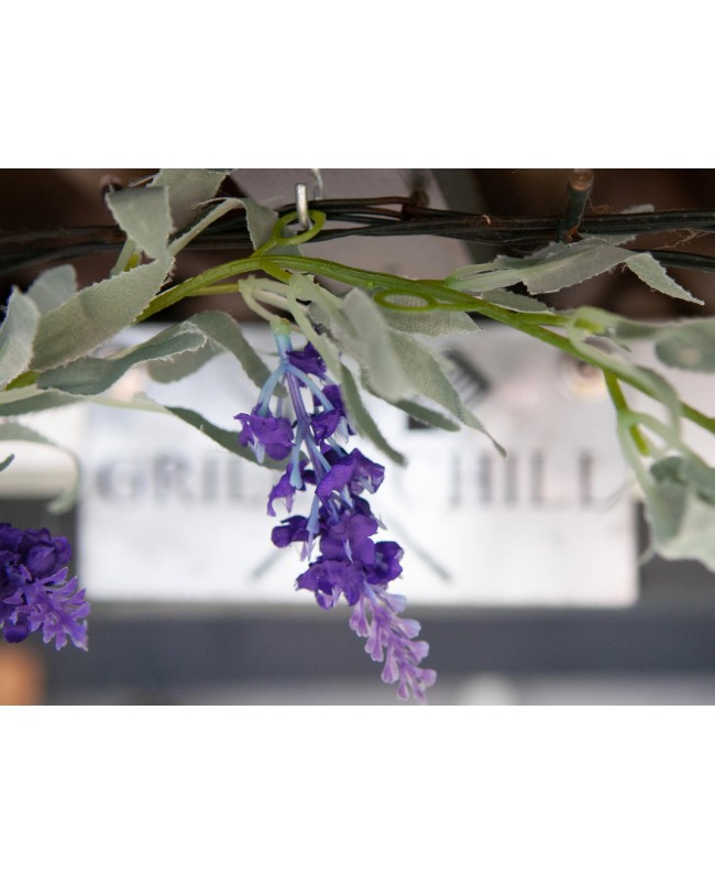 Europalms Flowering Garland, artificial, violet, 180cm