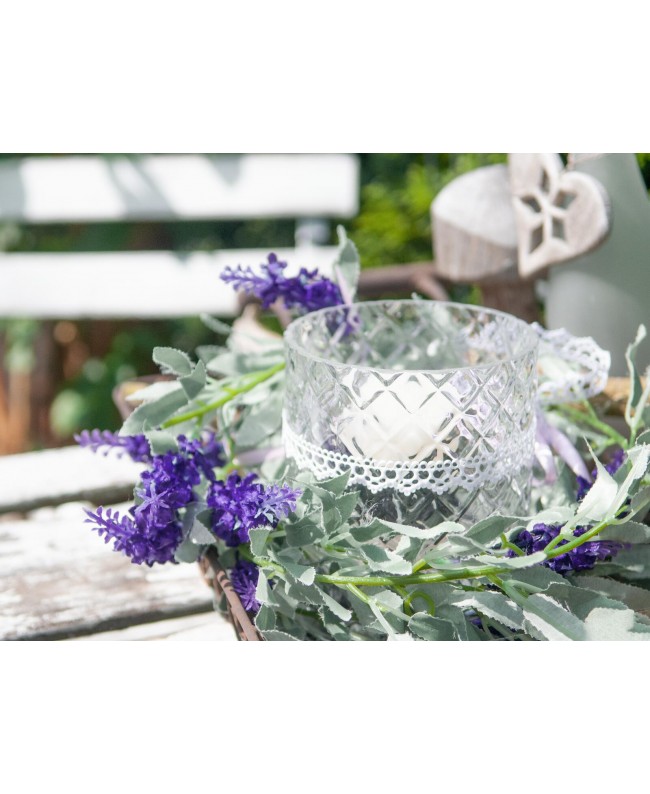 Europalms Flowering Garland, artificial, violet, 180cm