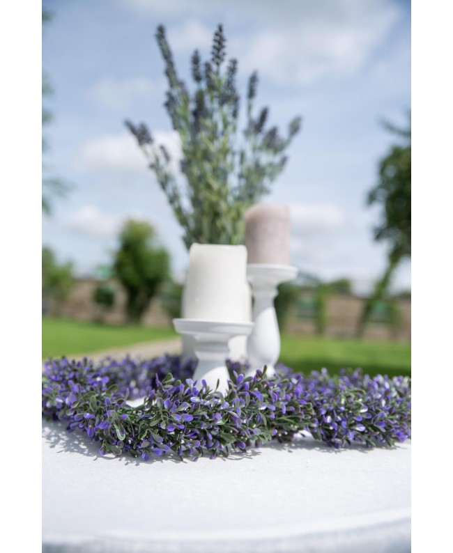 Europalms Lavender Garland, artificial, violet, 180cm Flowers & Plants