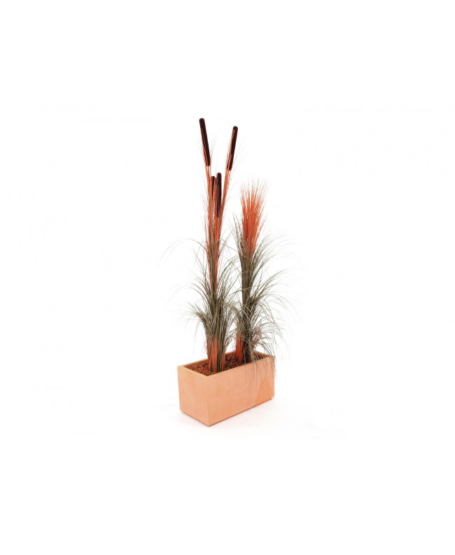 Europalms Schilfgras, künstlich, hellbraun, 127cm Blumen & Pflanzen