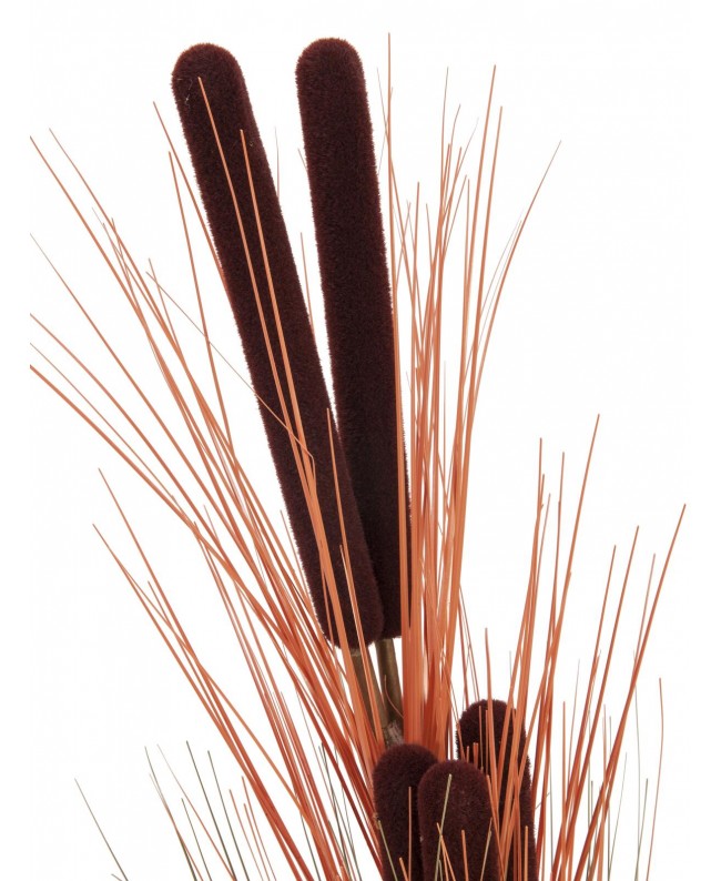 Europalms Schilfgras mit Kolben, künstlich, hellbraun, 152cm Blumen & Pflanzen