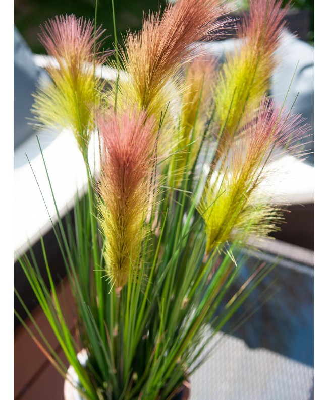 Europalms Feather grass, artificial, rosé, 90cm Flowers & Plants