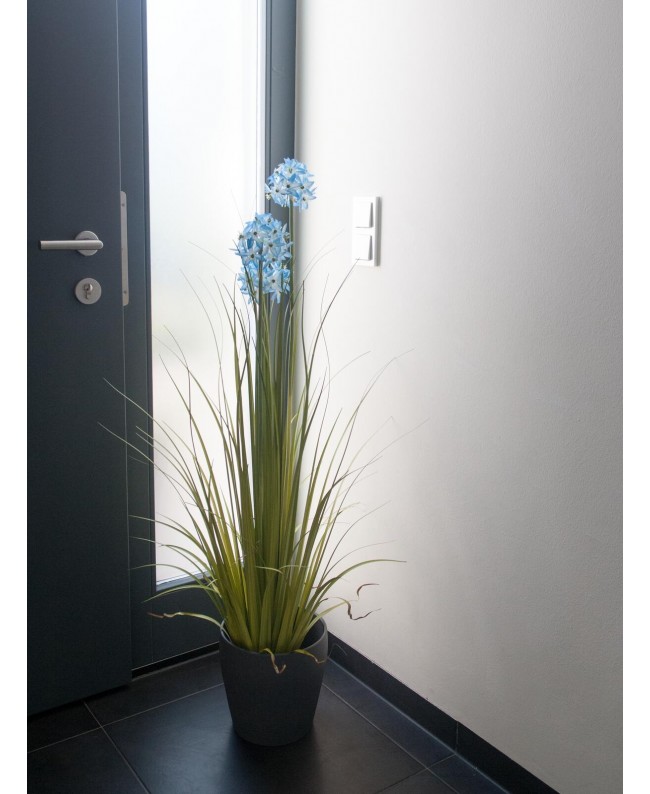 Europalms Alliumgras, Kunstpflanze, blau, 120 cm Blumen & Pflanzen