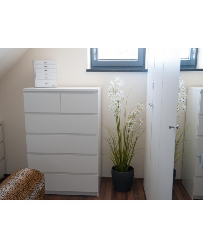 Europalms Erba di gelsomino, pianta artificiale, bianco, 130 cm Fiori & piante