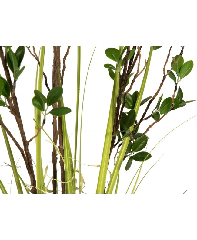 Europalms Evergreen shrub with grass, artificial plant, 120cm Flowers & Plants