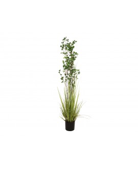 Europalms Evergreen shrub with grass, artificial plant, 182cm Flowers & Plants