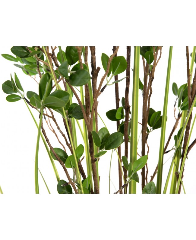 Europalms Evergreen shrub with grass, artificial plant, 182cm Flowers & Plants