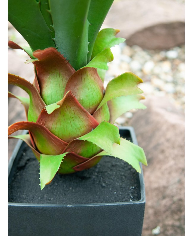 Europalms Agave im Topf, Kunstpflanze, 75cm
