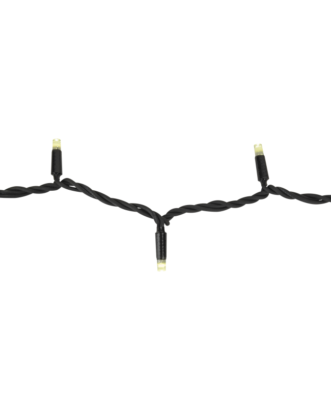 SHOWTEC LED Gummi Static String Light WW Schwarz - 200 LEDs - 20 m