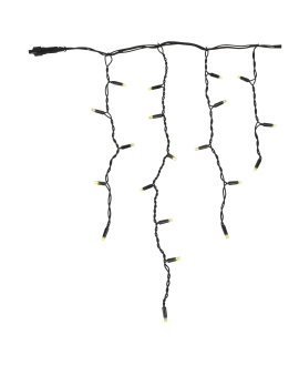 SHOWTEC LED-Gummi-Zapfenleuchte WW Schwarz - 200 LEDs - 5 m