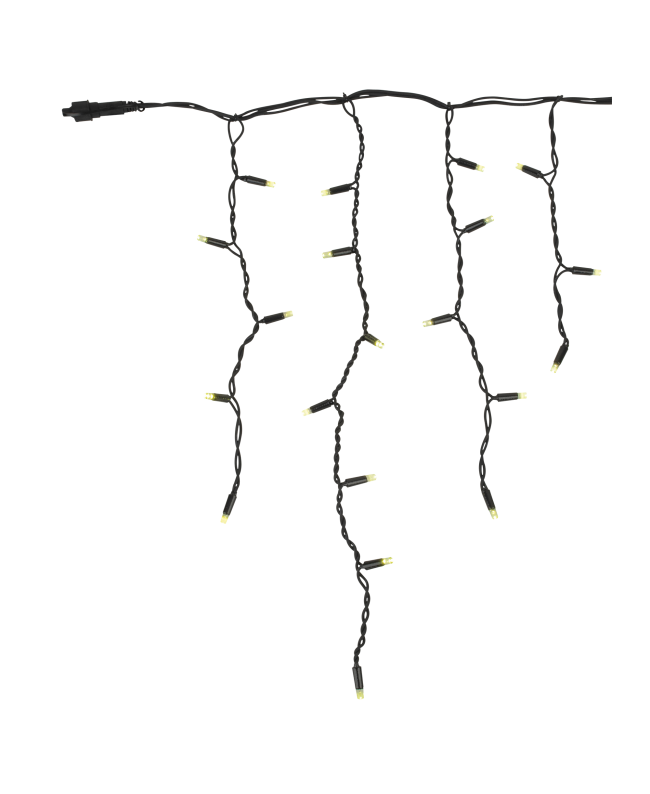 SHOWTEC LED-Gummi-Zapfenleuchte WW Schwarz - 200 LEDs - 5 m