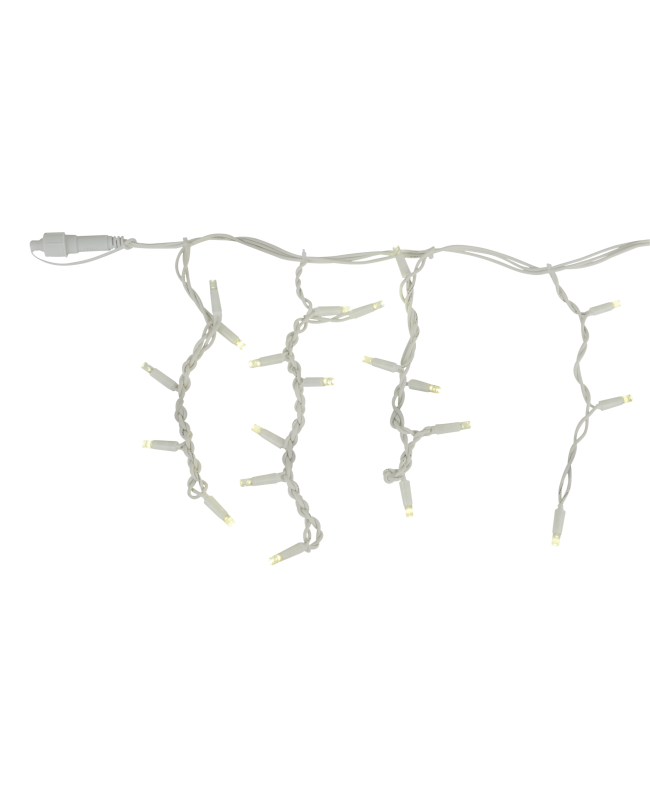 SHOWTEC LED Rubber Icicle Light WW White - 200 LEDs - 5 m