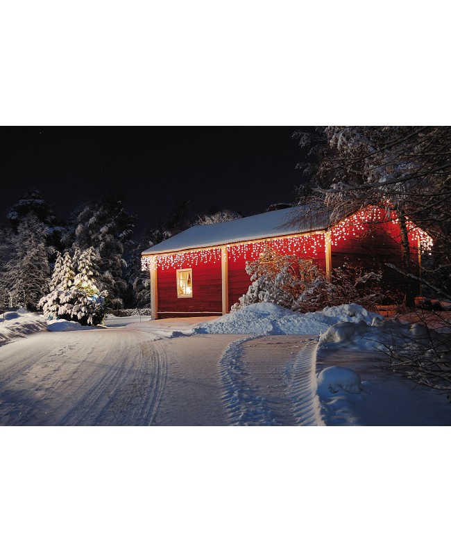 SHOWTEC LED Rubber Icicle Light WW White - 200 LEDs - 5 m