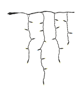 SHOWTEC LED Rubber Icicle FX Light WW Black - 200 LEDs - 5 m