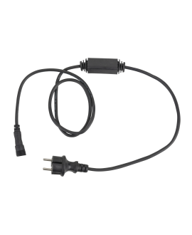 SHOWTEC Stromkabel für LED String / Eiszapfen Schwarz - Schukostecker