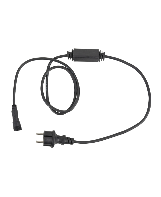 SHOWTEC Stromkabel für LED String / Eiszapfen Schwarz - Schukostecker