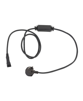 SHOWTEC Stromkabel für LED String / Icicle Schwarz - UK BS13 Stecker