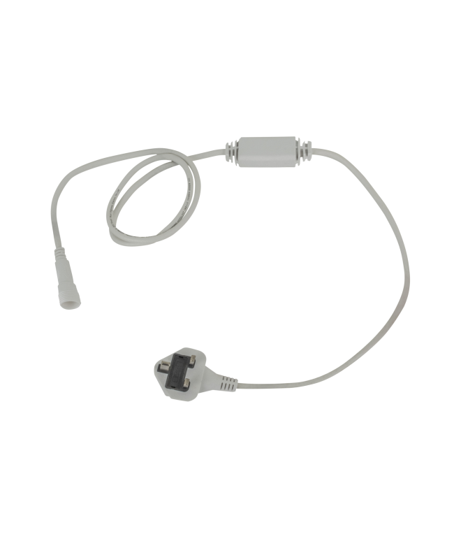 SHOWTEC Stromkabel für LED String / Eiszapfen weiß - UK BS13 Stecker