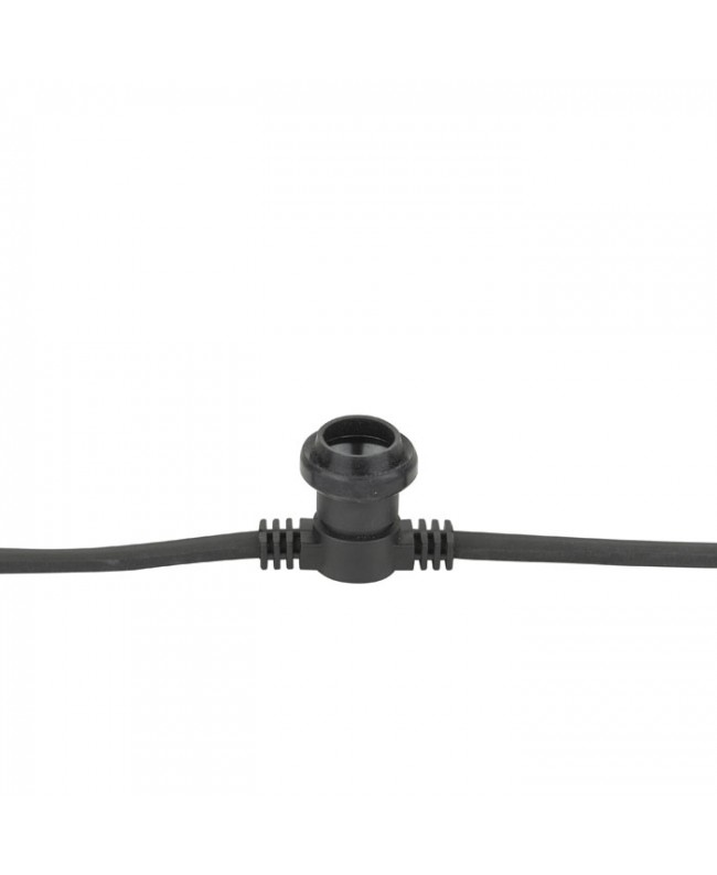 SHOWGEAR Soffittenleuchte E27 50 cm Abstand - schwarz - 50 m