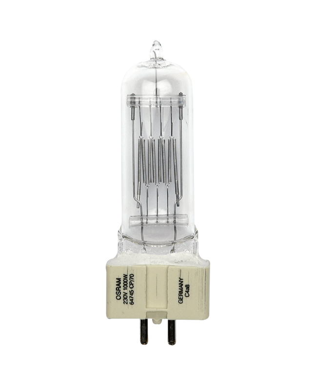 OSRAM GX9.5 240 V 1000 W Stiftsockellampen