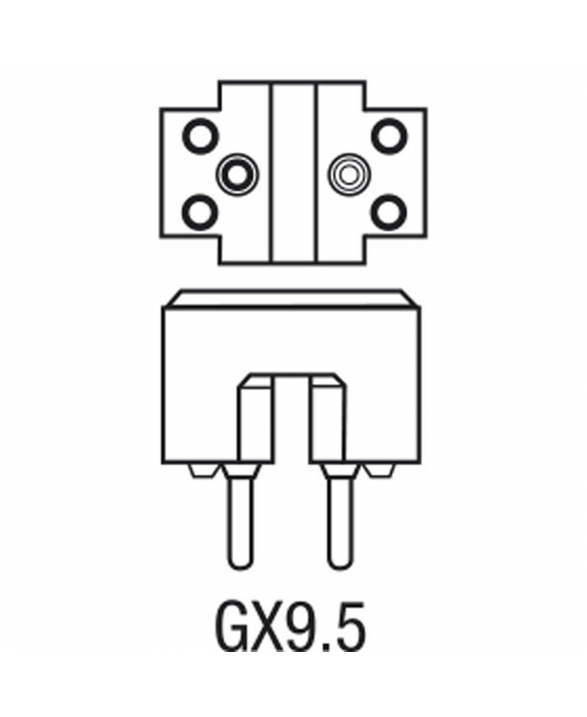 OSRAM GX9.5 240 V 1000 W Stiftsockellampen