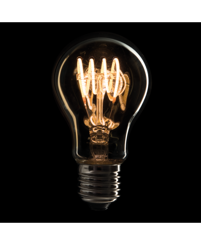 SHOWGEAR LED Filament Bulb E27 4 W - dimmerabile - copertura in vetro dorato Lampade screw cap