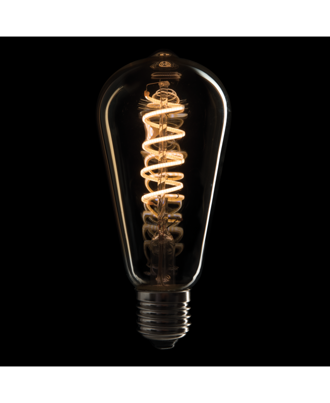 SHOWGEAR LED-Glühbirne E27 4 W - dimmbar - goldene Glasabdeckung Schraubsockellampen