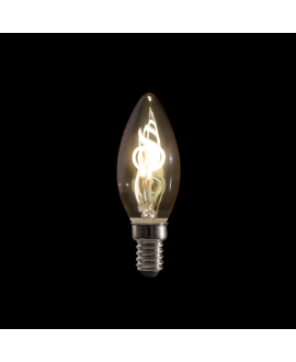 SHOWGEAR LED Filament Candle Bulb B10 2 W - regolabile con dimmer - filamento a spirale Lampade screw cap