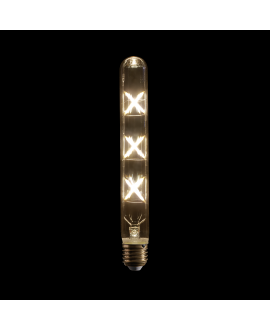 SHOWGEAR LED-Glühbirne T9 225 mm - dimmbar - gekreuzter Glühfaden Schraubsockellampen