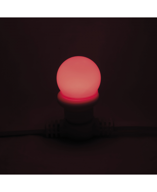 SHOWGEAR G45 LED Bulb E27 1 W - red - non-dimmable Screw cap lamp