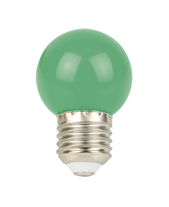 SHOWGEAR G45 LED Bulb E27 1 W - green - non-dimmable Screw cap lamp