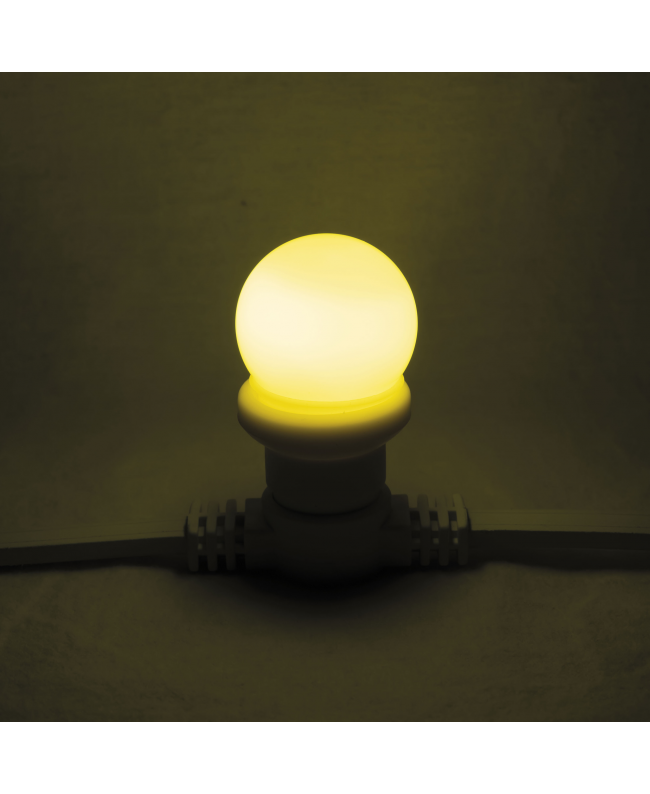 SHOWGEAR G45 LED Bulb E27 1 W - yellow - non-dimmable Screw cap lamp