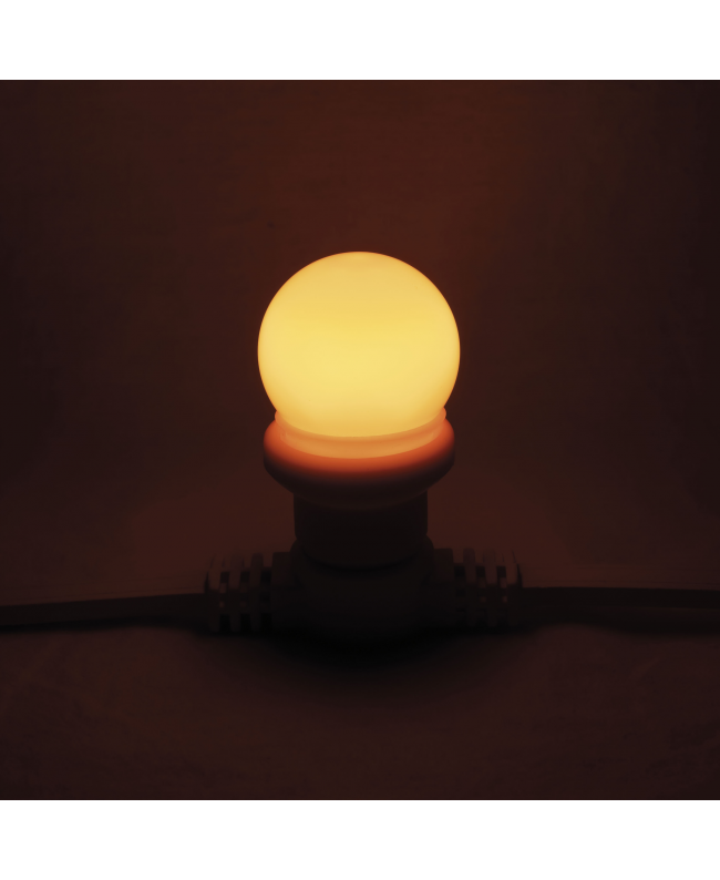 SHOWGEAR G45 LED Bulb E27 1 W - orange - non-dimmable Screw cap lamp