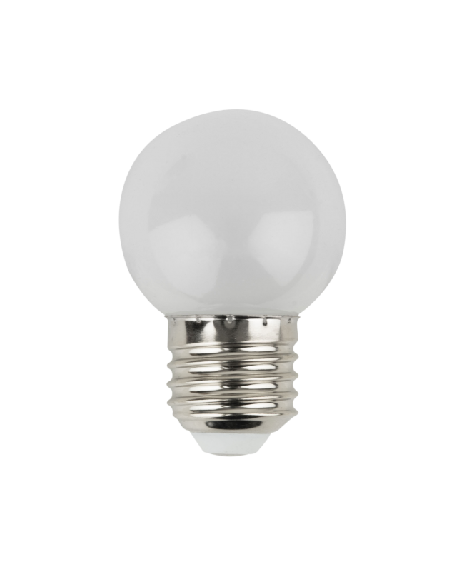 SHOWGEAR G45 LED-Glühbirne E27 1 W - warmweiß - nicht dimmbar - mattierte Abdeckung Schraubsockellampen