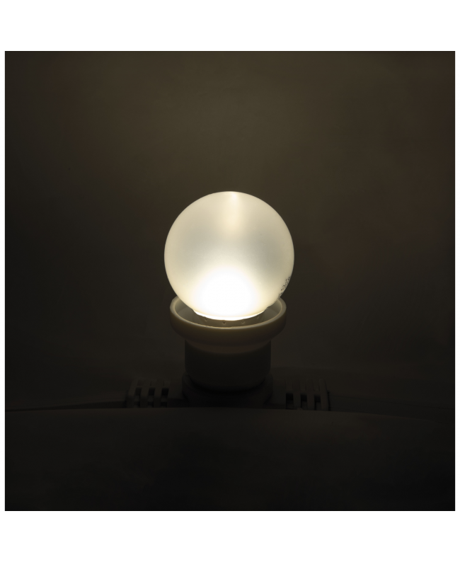 SHOWGEAR G45 LED Bulb E27 1 W - warm white - non-dimmable - frosted cover Screw cap lamp