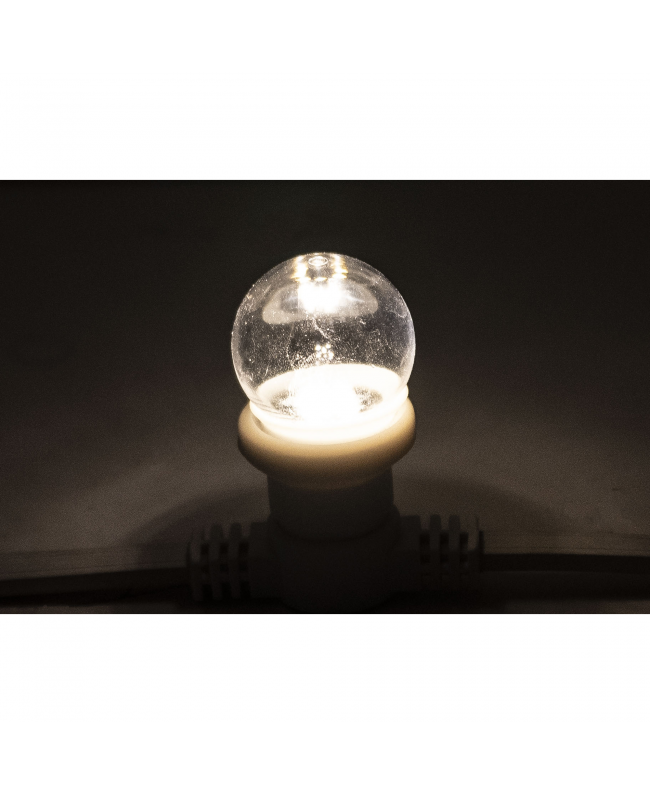 SHOWGEAR G45 LED-Glühbirne E27 - WW - Klar 2 W - dimmbar Schraubsockellampen