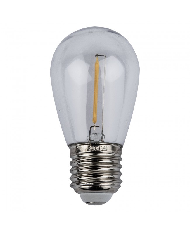 SHOWGEAR S14 LED Bulb - WW - E27 1 W - warm white - dimmable Screw cap lamp