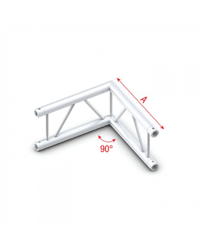 MILOS Pro-30 Step F Truss - Corner F (Prolyte Ø 27,8 mm compatible), Silver
