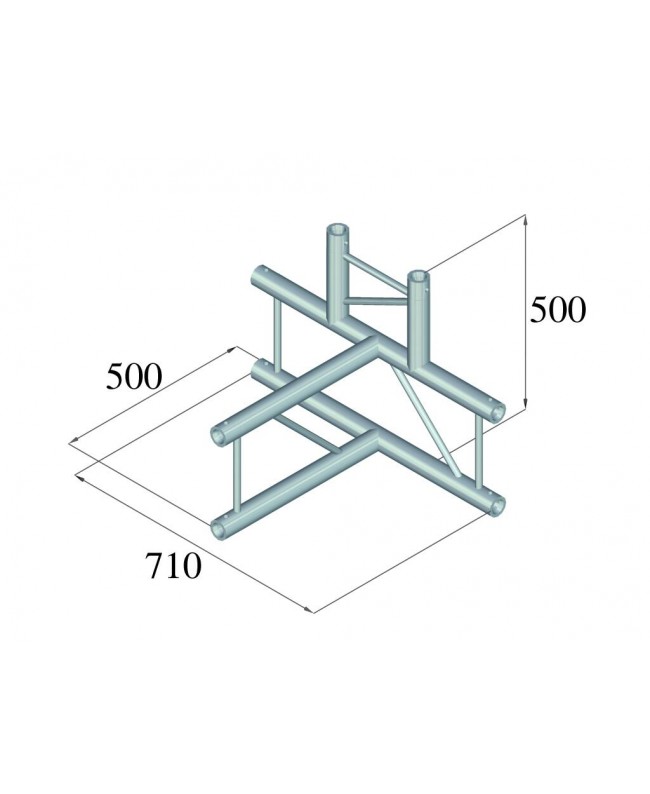 Alutruss BILOCK BQ2-PAT42V 4-way T-Piece