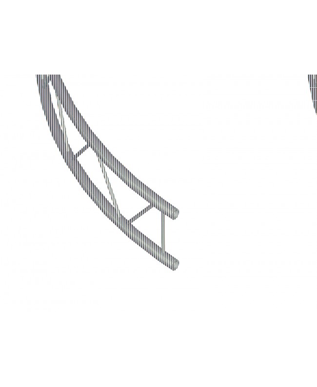 Alutruss BILOCK Element f.Kreis 4m innen vert.90°