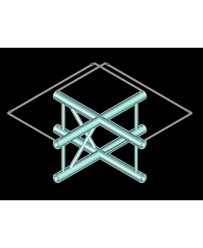 Alutruss DECOLOCK DQ2-SPAC41V 4-way Cross Piece bk