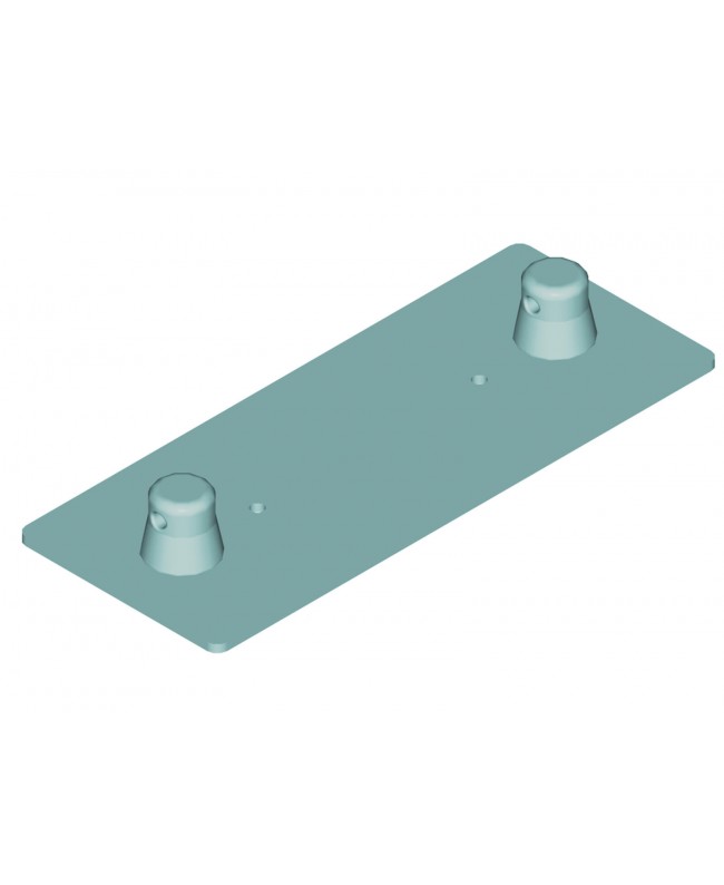 Alutruss DECOLOCK DQ2-WPM Piastra di montaggio a parete MASCHIO bk