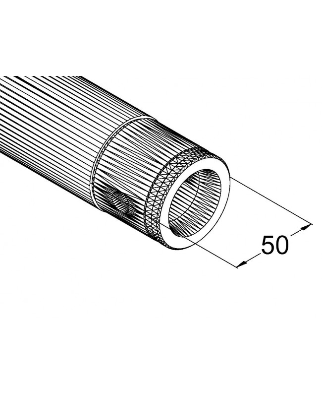 Alutruss SINGLELOCK SP-S2500 QUICK-LOCK Pipe bk