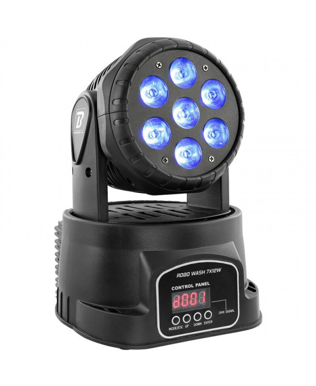 BoomTone DJ ROBO WASH 7X12W Teste mobili Wash