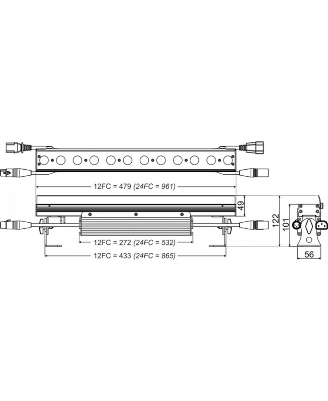 Briteq LDP-COLORSTRIP 24FC Barre LED