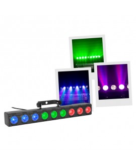 BoomTone DJ ColorBar 9x3W RGB Barre LED