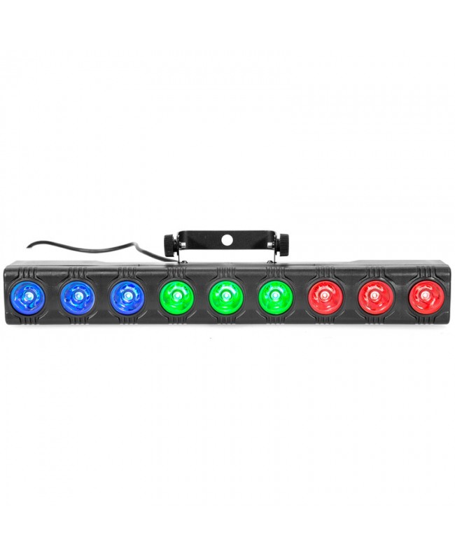 BoomTone DJ ColorBar 9x3W RGB Barre LED