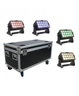 EGO Professional Battery powered IP65 Spotlight 18x10 set 4 +flight Battery Lights